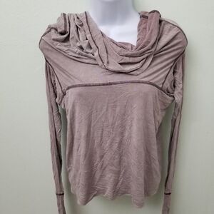 We The Free Womens Long Sleeve Cowl Neck Shirt